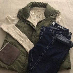 Echo- wool lined puffy vest